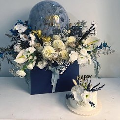 تصویر خرید باکس گل تولد و کیک 