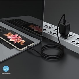 تصویر آداپتور شارژر USB-C PD راک رز | RockRose Powercube I G30 USB-C PD 30W Power Adapter 