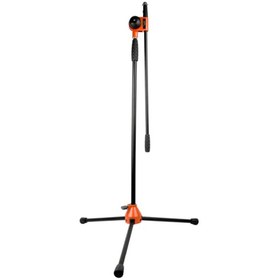 تصویر پایه میکروفون تمام فلز ایستاده با گلویی microphone stand