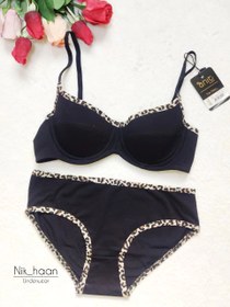 تصویر ست شورت و سوتین نخی 12513