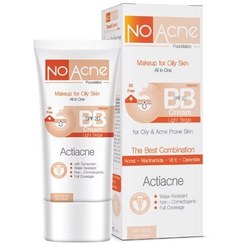 تصویر بی‌بی کرم نواکنه لایت بژ SPF20 مناسب پوست چرب و جوش‌دار حجم ۴۰ میلی‌لیتر | کرم پودری سبک BB CREAM NOACNE LIGHT BEIGE