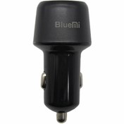 تصویر شارژر فندکی Bluemi مدل BM-201 | فست شارژ 25 وات با دو پورت USB-C و USB-A 