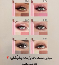 تصویر سایه استیکی دو رنگ ترکیبی برند دراگون رانی DRAGON RANI - کد ۳ 