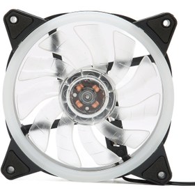 تصویر فن کیس 12×12 RGB مدل JG-12025 