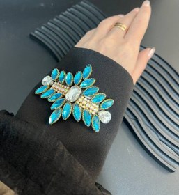 تصویر اپلیکه ژله ای فیروزه ای کد 61 