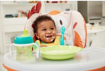 تصویر صندلی برند چیکو ایتالیا مدلchicco polly 2 startنارنجی Chicco Polly 2 Start Highchair – Orange
