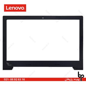 تصویر قاب جلو ال سی دی لپ تاپ لنوو IdeaPad G50-70 مشکی مات-2 میکروفن بدون لوگو تاب دار 