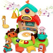 تصویر اسباب بازی موزیکال کلبه حیوانات و مهد کودک E935 هولی تویز Huile Toys 