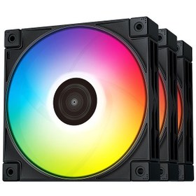 تصویر فن کیس دیپ کول FC120 ا DeepCool FC120 A-RGB 3IN1 120mm Black Case Fan DeepCool FC120 A-RGB 3IN1 120mm Black Case Fan