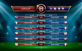 تصویر برنامه مسابقات جام جهانی فوتبال – Football world cup schedule 