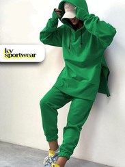 تصویر ست هودی شلوار دورس زنانه کد 006 Womens hoodie and pants dors set Code 006