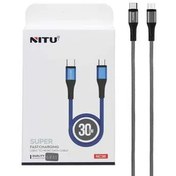 تصویر کابل شارژ پاوربانک فست NITU Type-C to Micro USB 