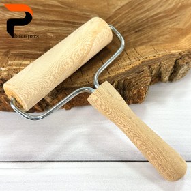 تصویر وردنه غلتکی 15 سانت چوبی 