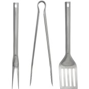 تصویر مجموعه 3 عددی ابزار باربیکیو ایکیا مدل GRILLTIDER Barbecue tools set