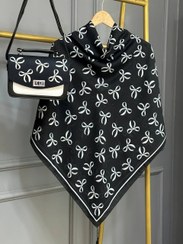 تصویر ست کیف روسری طرح پاپیون - شماره 