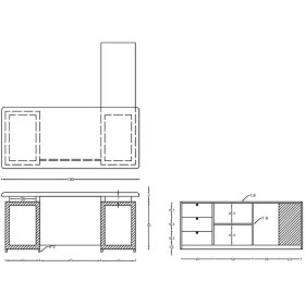 تصویر میز مدیریت 180 نگار TM155 
