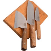 تصویر ست چاقو و ساطور کمپ مدل 45820 صربستانی ۴ تکه 