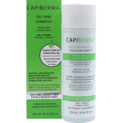 تصویر شامپو حاوی روغن جوانه گندم مناسب موهای چرب کپیدرما 200 میلی لیتر capiderma oily hair shampoo 200 ml