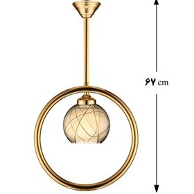 تصویر آویز سقفی لوتوس لایت مدل سارامیس شامپاینی آویز سقفی لوتوس مدل آویز سقفی لوتوس لایت مدل سارامیس شامپاینی