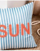 تصویر روبالشی مورد بالش خورشید آبی 43X43 سانتی متر مجموعه قایق بادبانی Madame Coco 