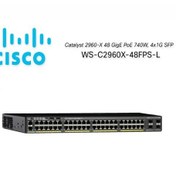 تصویر سوییچ سیسکو WS-C2960X-48FPS-L ا Cisco Catalyst 2960-X 48 GigE PoE 740W, 4x1G SFP,LAN Base Cisco Catalyst 2960-X 48 GigE PoE 740W, 4x1G SFP,LAN Base