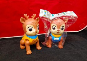 تصویر آهوی باتری خور موزیکال خارجی - دامن Battery-powered deer, foreign musical