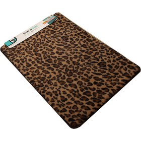 تصویر پادری مخملی شیکومت مدل پلنگی رنگ قهوه ای 