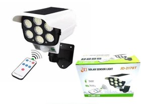 تصویر چراغ خورشیدی طرح دوربین مداربسته مدل Pr-Cam با سنسور و ریموت کنترل 