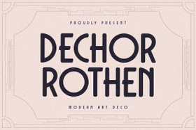 تصویر فونت Dechor Rothen Modern Art Deco 