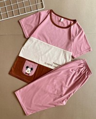 تصویر ست تیشرت شلوارک نخ پنبه وارداتی - M 