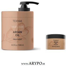 تصویر ماسک مو مغذی لاکمه حاوی آرگان 1000 میل Lakme Teknia Argan Oil Mask 1000 ML