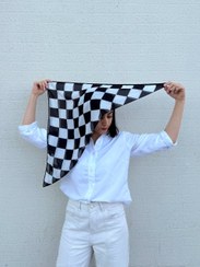 تصویر مینی اسکارف شطرنجی 