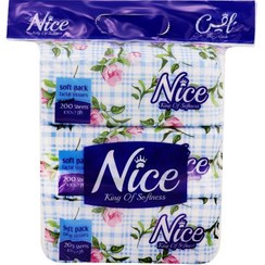 تصویر دستمال کاغذی اقتصادی نایس بسته 3 عددی 