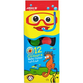 تصویر آبرنگ 12 رنگ آریا کد 5009-Seahorse 