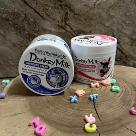 تصویر کرم سفید کننده شیر الاغ وکالی صورتی و آبی WOKALI DONKEY MILK Pink and Blue