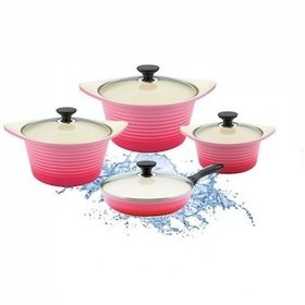 تصویر سرویس قابلمه سرامیکی 8 پارچه کیپ مدل KCS-125 Keep KCS-125 Pot Set 8 Pieces