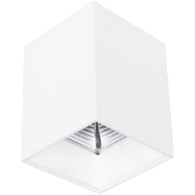 تصویر چراغ سقفی روکار مربع بدنه سفید 22 وات COB سفید طبیعی ای دی سی Surface mount Square white body ceiling lighting 22 W COB Natural white EDC