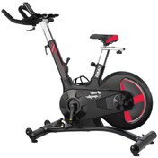 تصویر دوچرخه اسپینینگ باشگاهی مانیتور دار برند strong master مدل SM10 Club spinning bike with monitor brand strong master model SM10