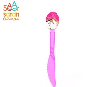 تصویر چاقوی تم تولد گرانیتی سرخابی 