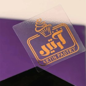 تصویر برچسب شیشه ای برچسب شیشه ای