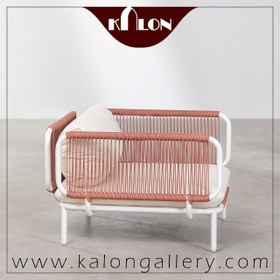 تصویر مبل باغی فلزی گالری کالون مدل دلونته 