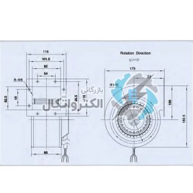 تصویر هواکش رادیال فوروارد سانتریفیوژ زیلابگ مدل LXFFG - 2E 133/73-M92/35 