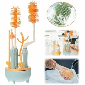 تصویر برس شیشه شور و آبچکان هشت تکه ماماس پاپاس Mamas Papas Glass brush set code : 140605
