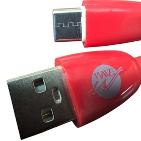 تصویر کابل شارژ گوشی موبایل micro مدل wave ژله ای wave charging cable for all Mobile phone