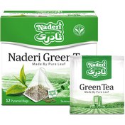 تصویر چای سبز تی بگ ممتاز هرمی 12 عددی نادری 