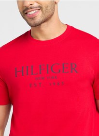 تصویر تی‌شرت گردن گرد لوگو برند Tommy Hilfiger Logo Crew Neck T-Shirt