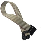 تصویر کابل فلت 10 رشته 10 سانتی متری با کانکتور IDC مادگی 