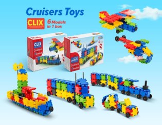 تصویر ساختنی 111 قطعه cruisers کلیکس Clix Cruisers Construction , 111 Pieces