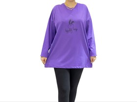 تصویر بلوز لانگ Rabbit - سرخابی 