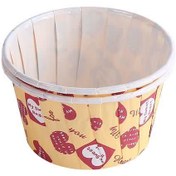 تصویر کاپ کیک کاغذی با محافظ حرارتی - زرد 